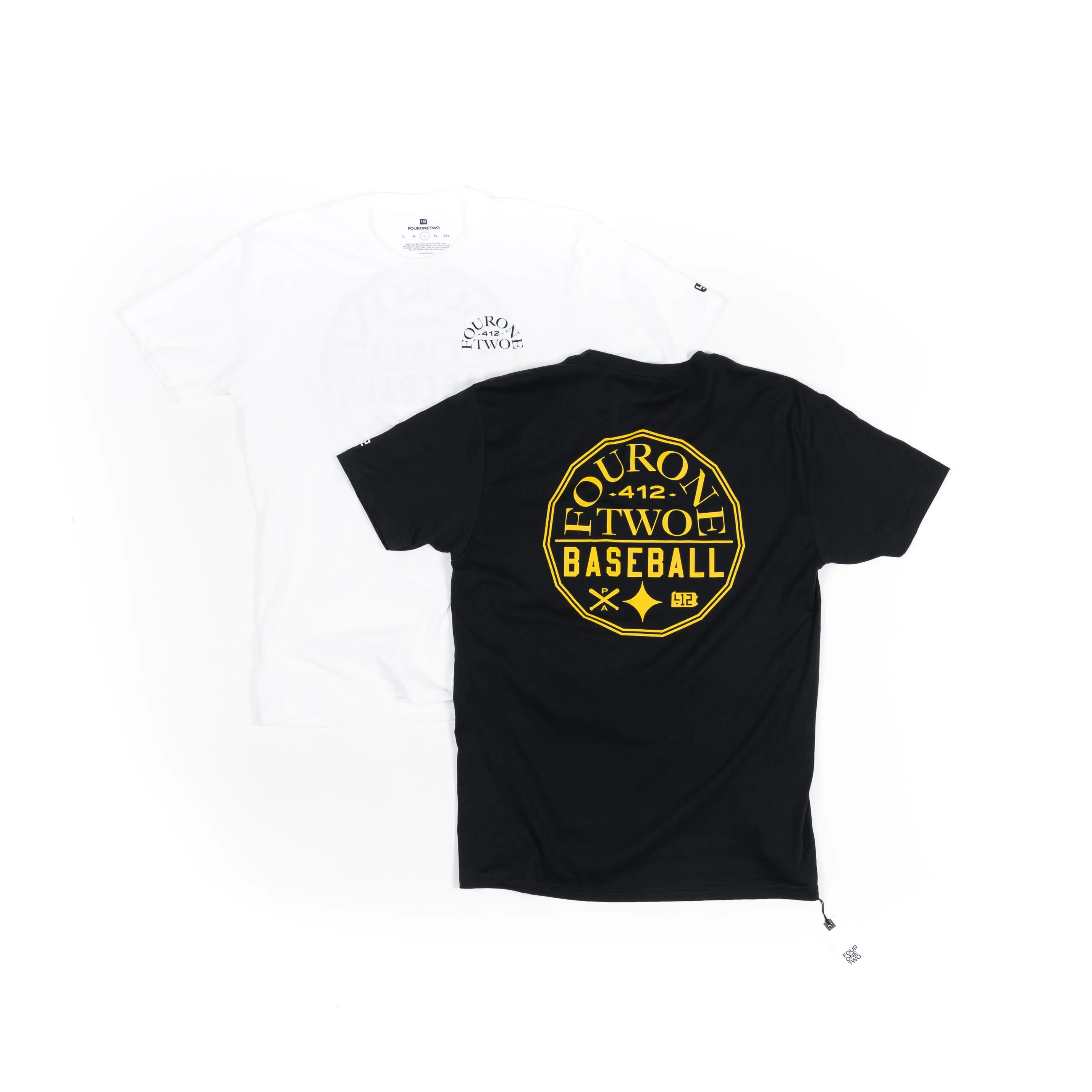 412? Monogram Baseball Tee Textured Surface