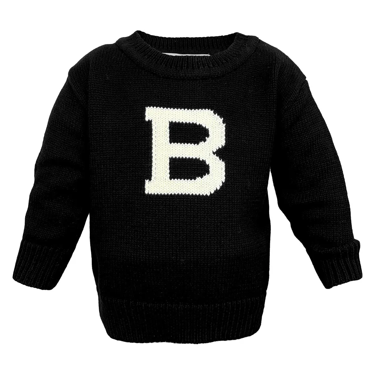 Four Way Stretch Baby Varsity Sweater with B