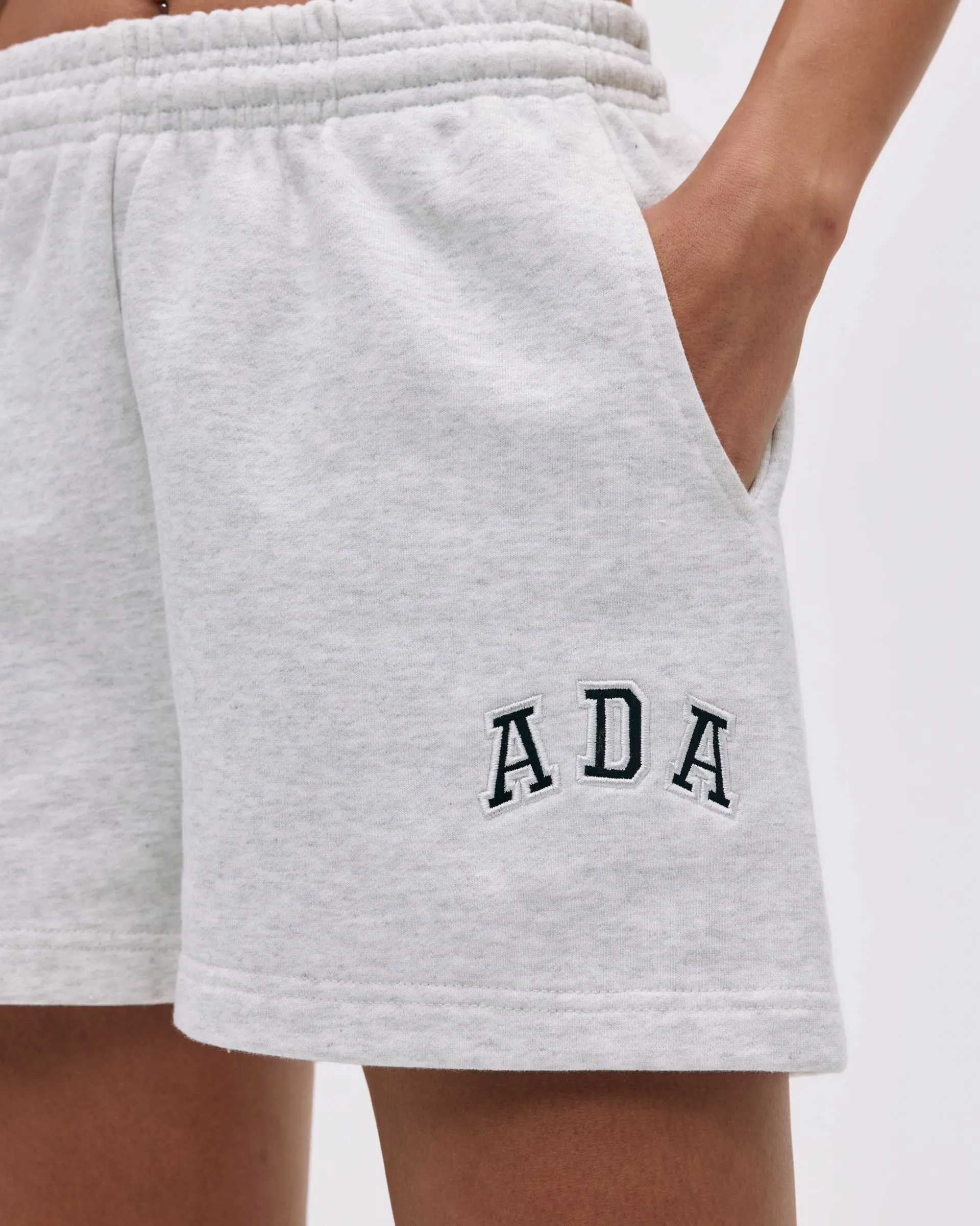 ADA Sweat Shorts - Light Grey Melange Subtle Charm Versatile Styling