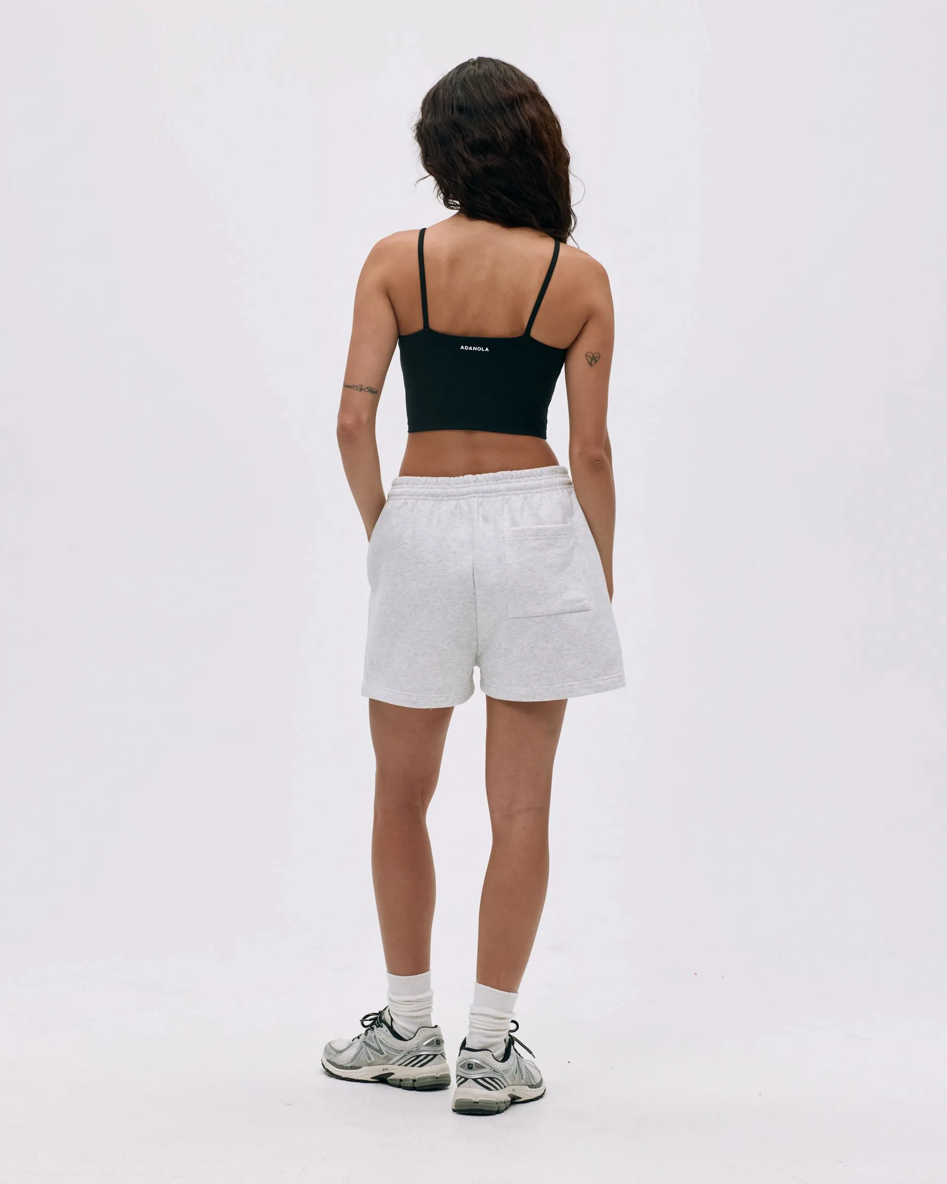 ADA Sweat Shorts - Light Grey Melange Effortless Look