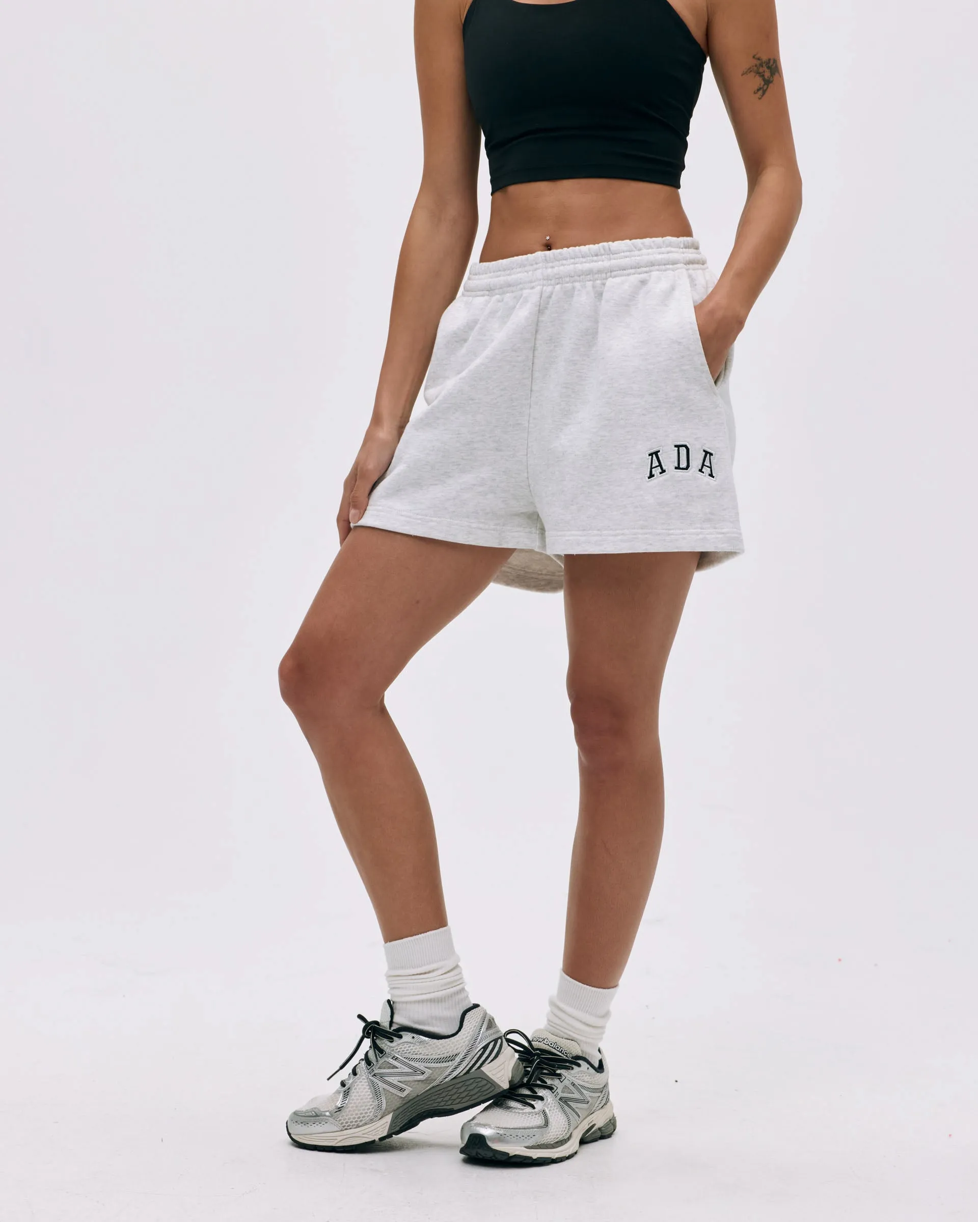 ADA Sweat Shorts - Light Grey Melange No Wrinkle Sport Mood