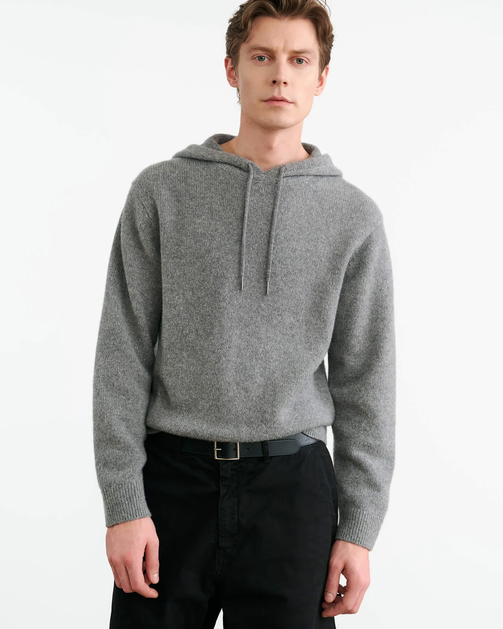 Bonded Seam Reinforcement Simple Comforted MARLON KNIT HOODIE
