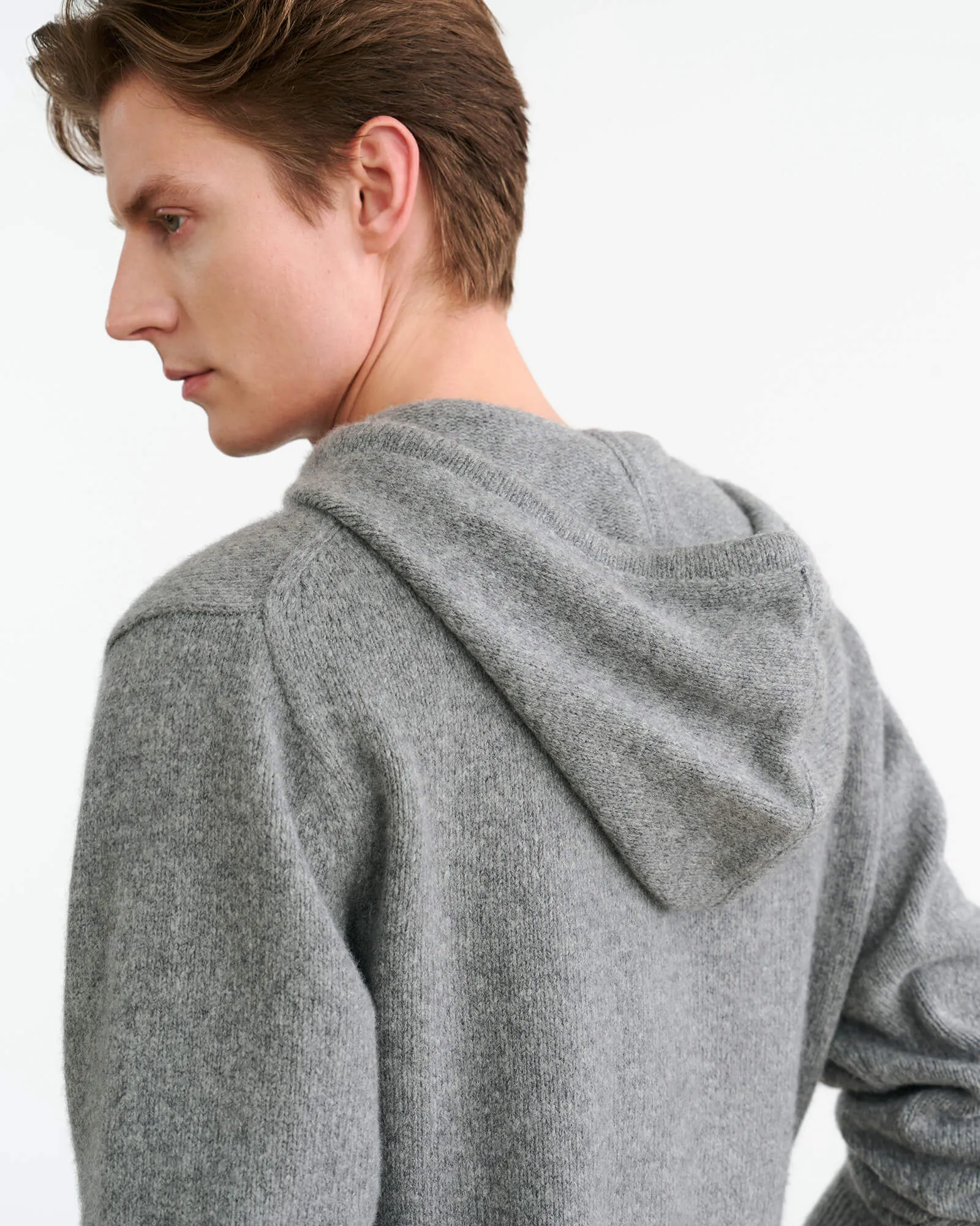 Compact Knit Technique Thermoregulating Fabric MARLON KNIT HOODIE
