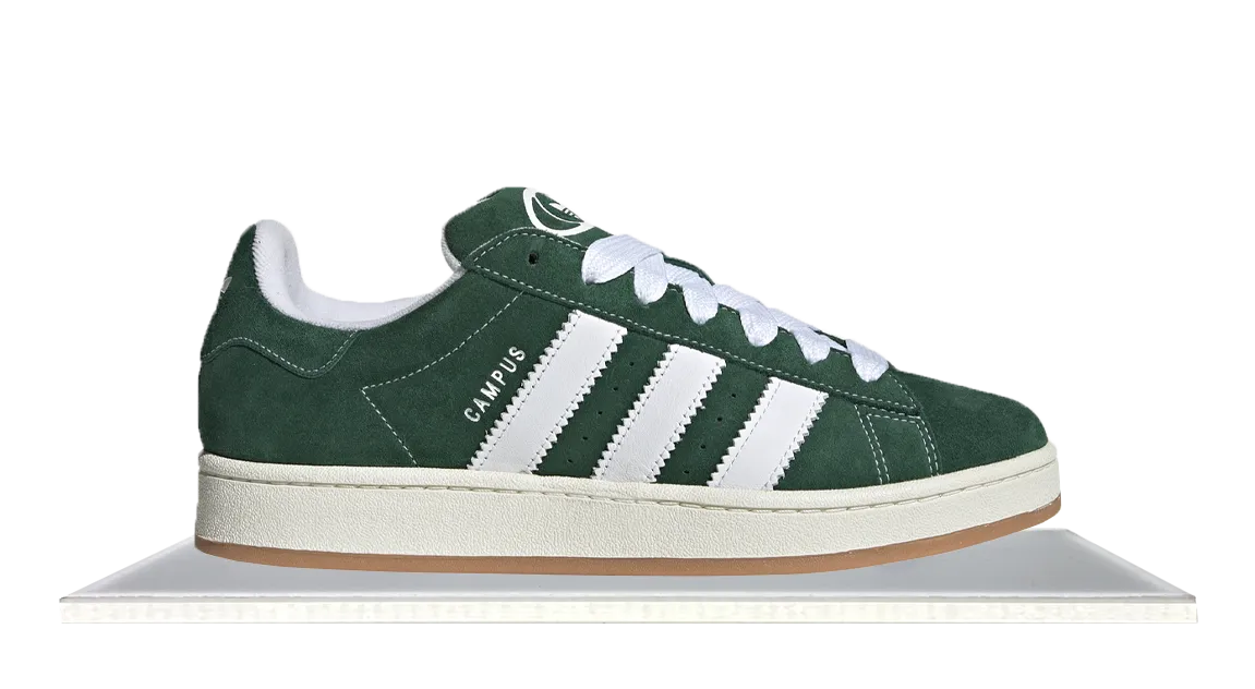 Adidas Campus 00s Dark Green Cloud White Sturdy Construction