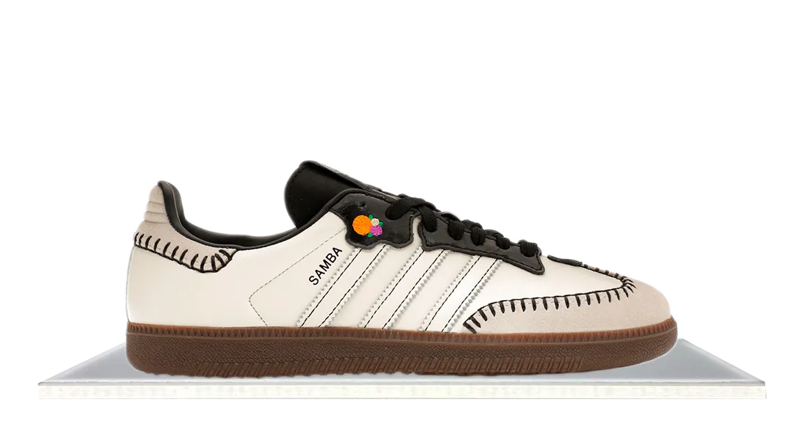 Clear Run Cushioned Upper Adidas Samba D??a de Muertos Pack 'Off White'