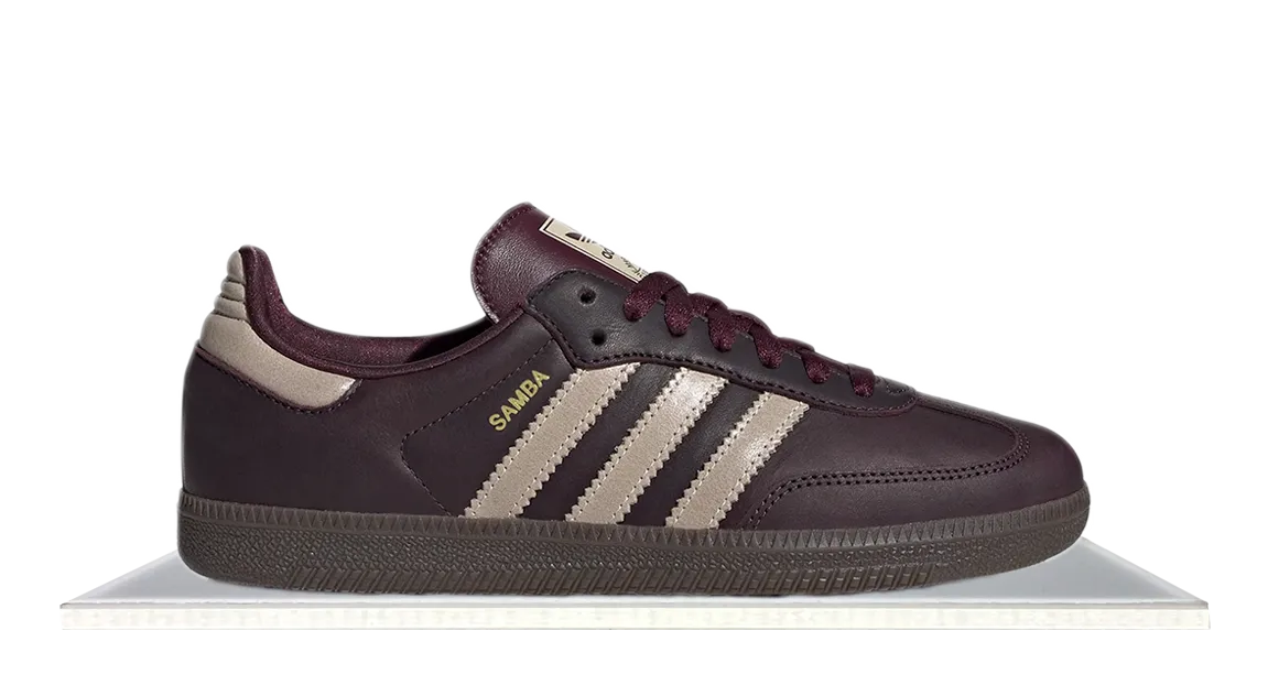 All Fit Style Adidas Samba Maroon Crystal Sand