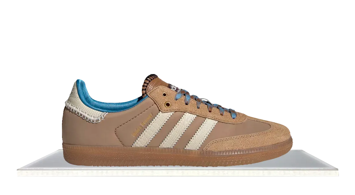Fast Move Water   Resistant Adidas Samba Nylon Wales Bonner Desert White