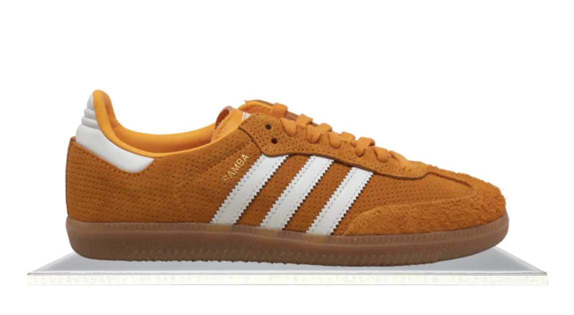 Kick Hike Reinforced Eyelet Durability Adidas Samba Orange Rush Gum