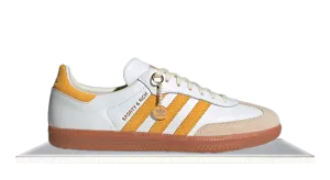 Adidas Samba x Sporty & Rich White Bold Gold Smooth Soles