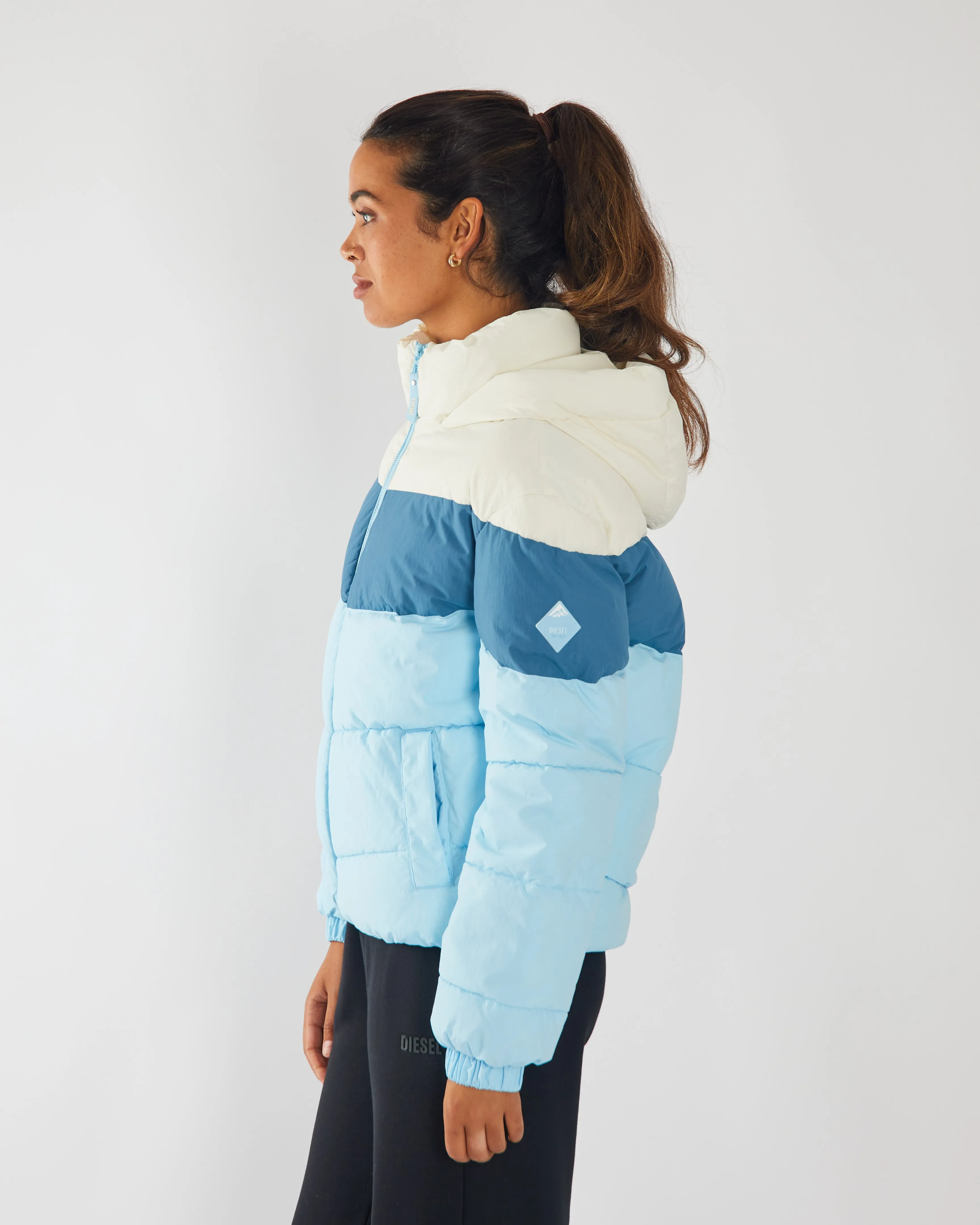 Afta Jacket Blue Multi Wet Wicking Anti Pilling Fabric