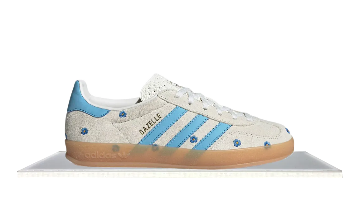 Morning Walk Break Pace Adidas Gazelle Indoor Light Blue Floral