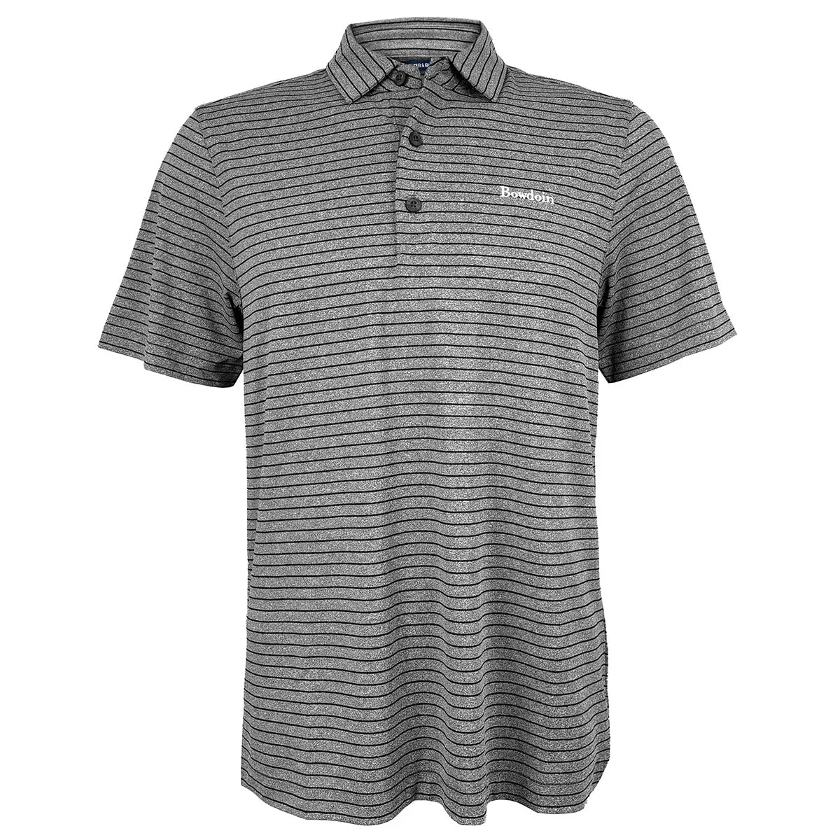 Forge Eco Heather Stripe Polo from Cutter & Buck Anti Cling Fabric Tailored Cuffs