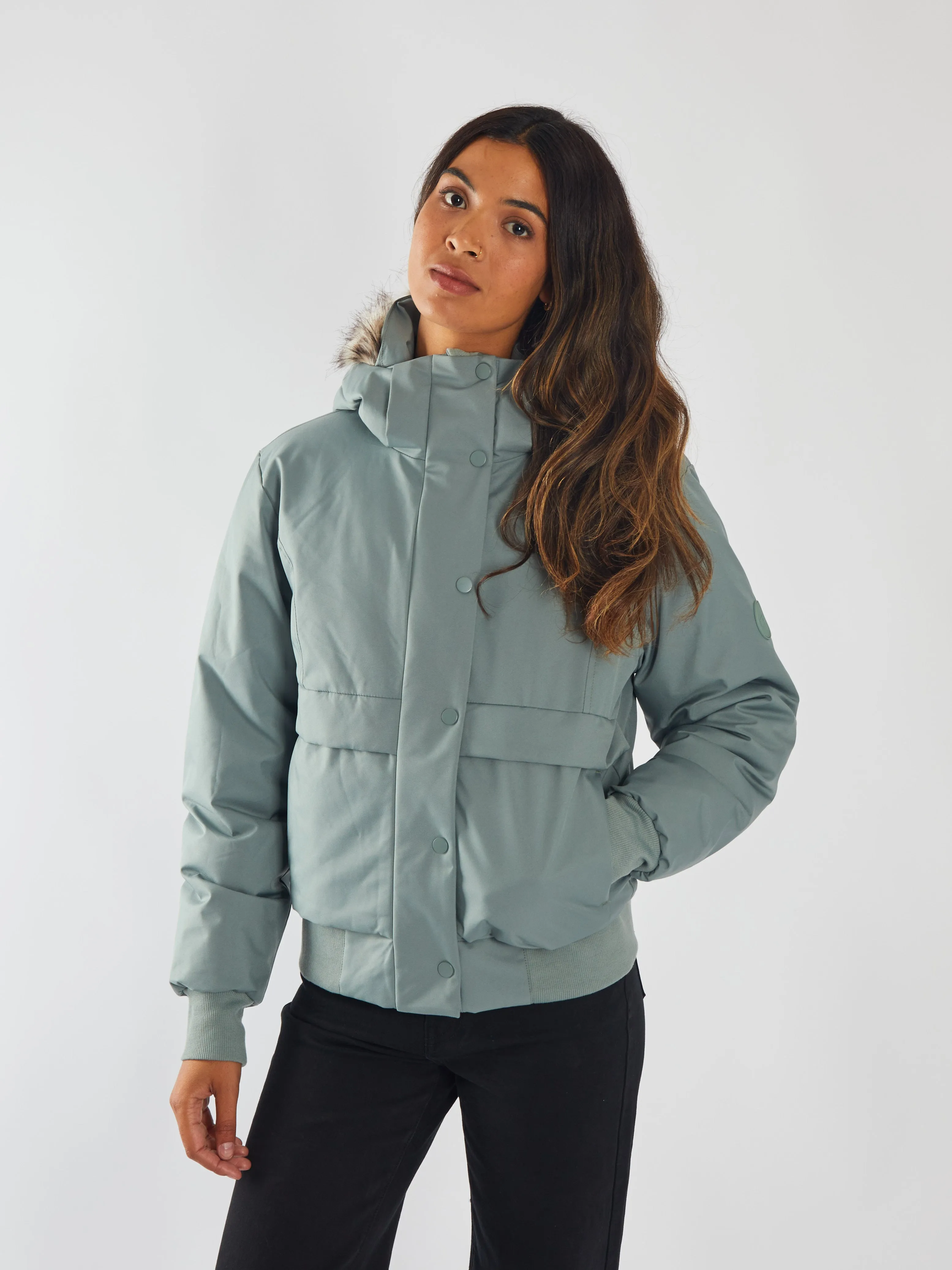 anti static coating Cool Season Evelyn Jacket Sage Leaf