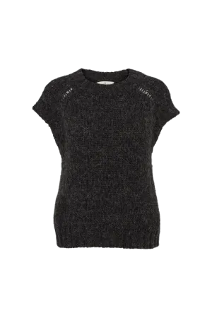 Apuana Vest - Dark Grey Mel. Sustainable Dye Process