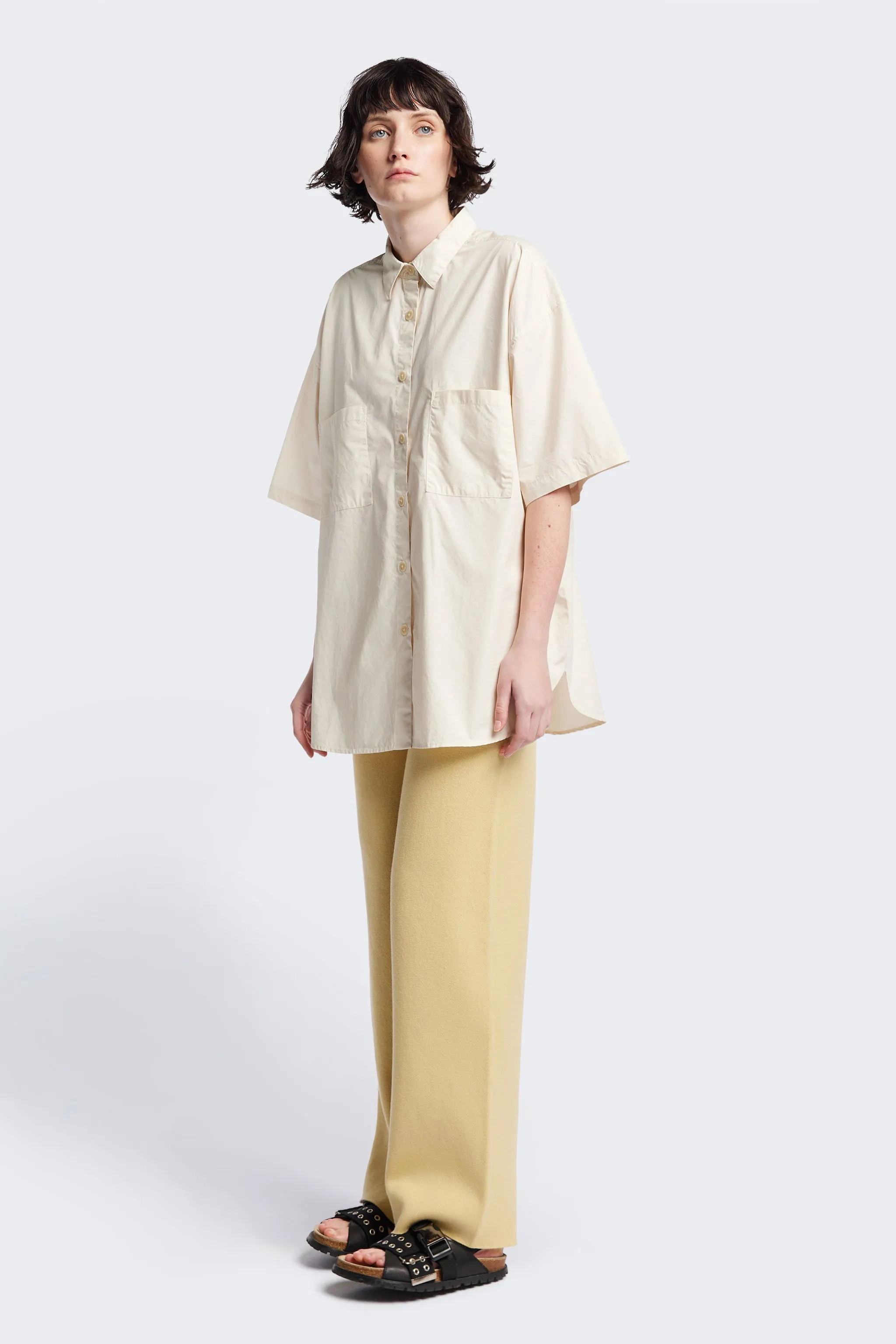 High-End Finish Aquifer S/S Shirt Ecru