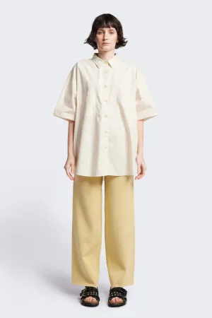 color block Aquifer S/S Shirt Ecru