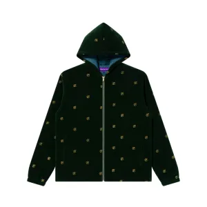 Classic Cut B EMBLEM PATTERNED JACKET GREEN