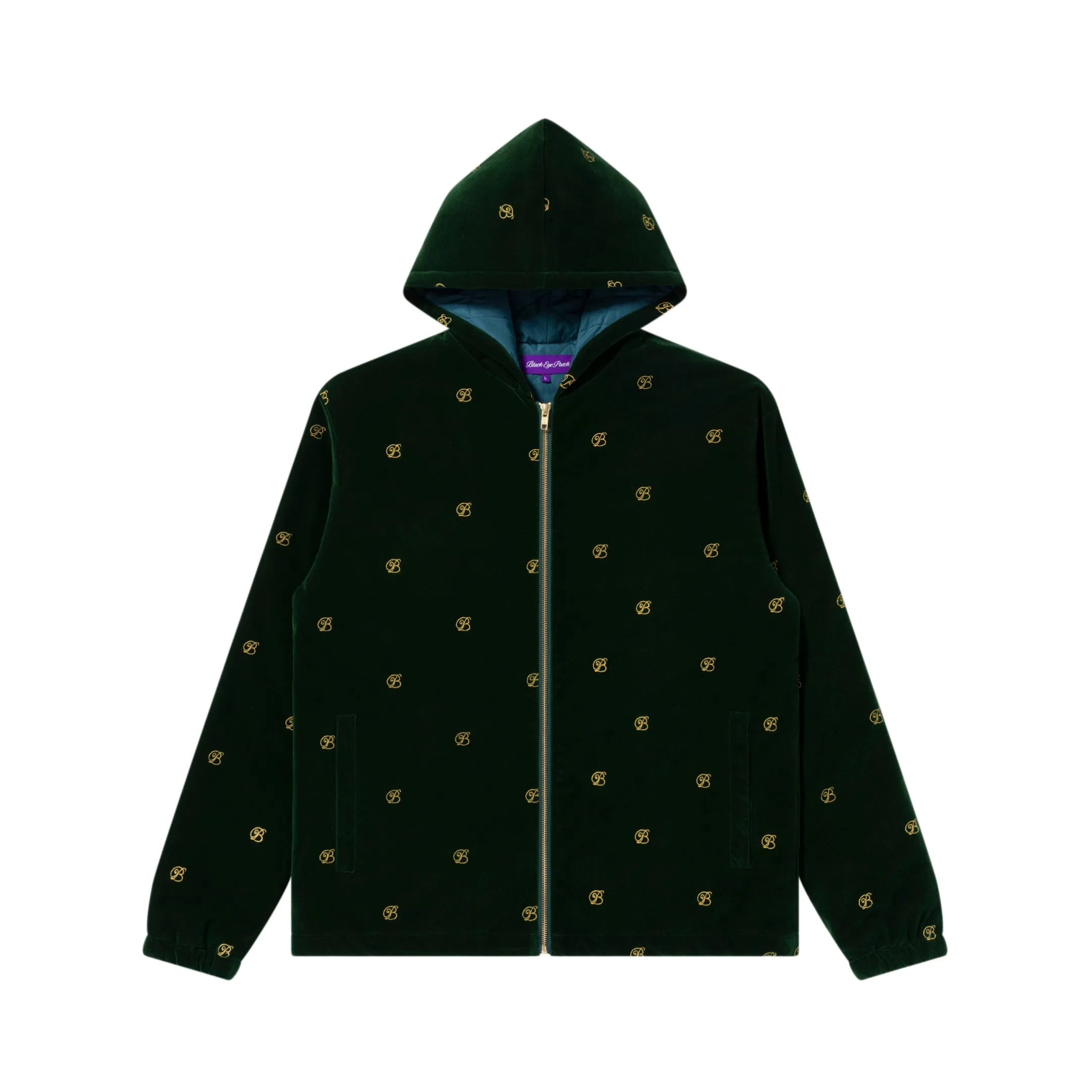 Flex Fit Fabric B EMBLEM PATTERNED JACKET GREEN