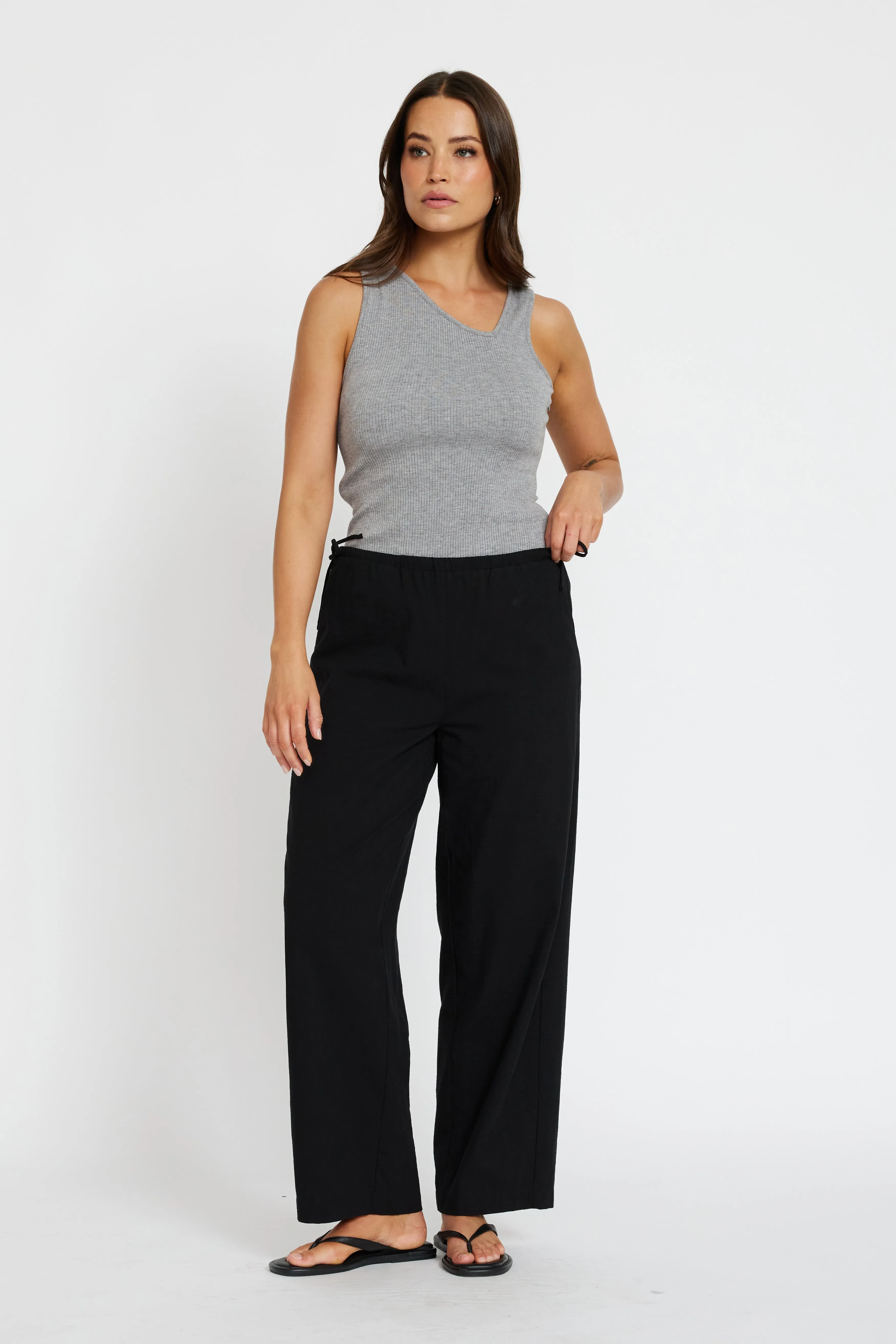 Odor control Parent Pick Myra Barrel Leg Pant - Black