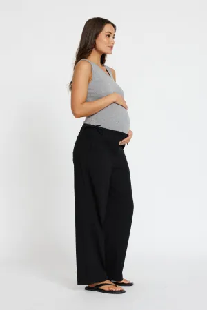 Myra Barrel Leg Pant - Black Gentle Support