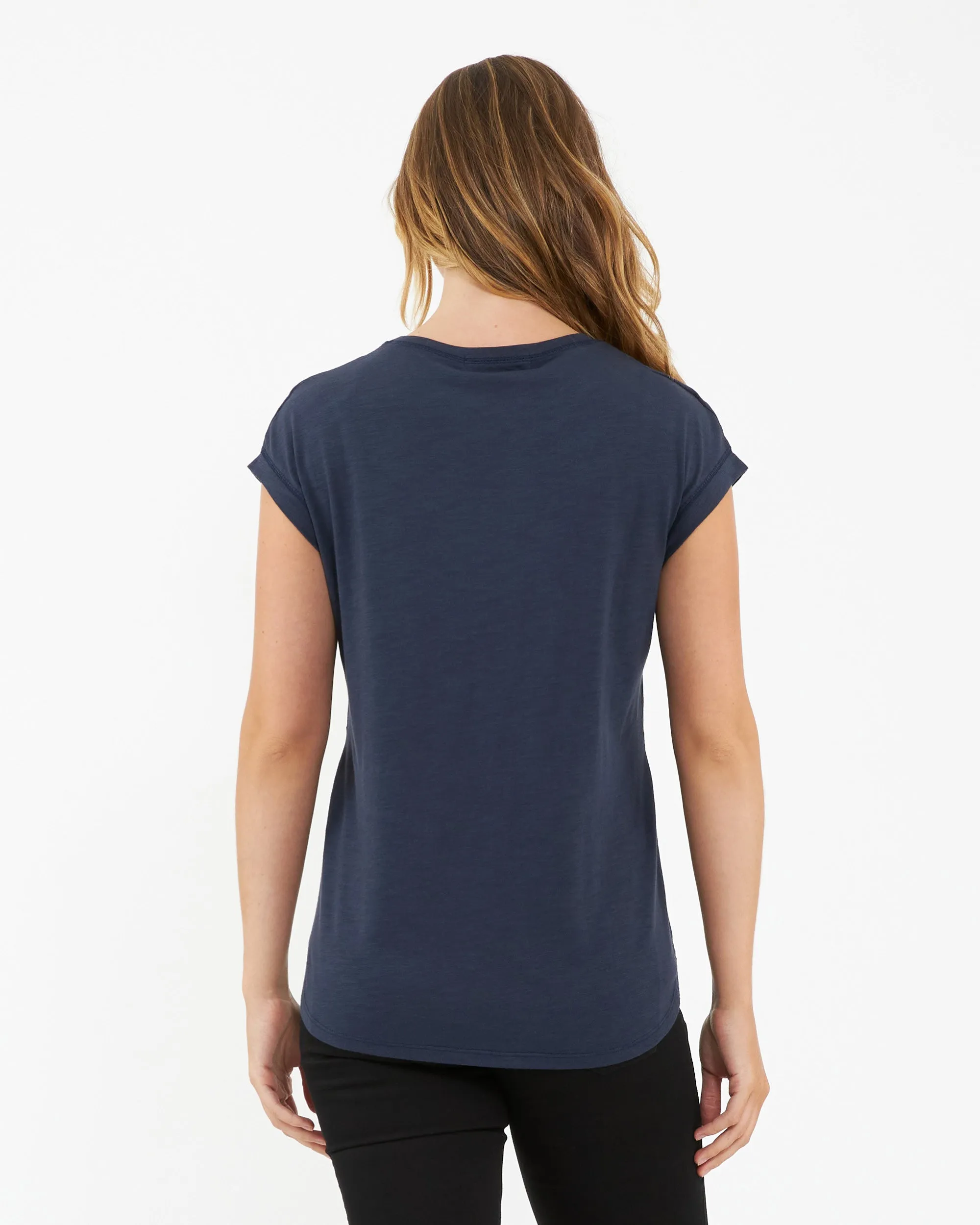 maternity wear Richie Nursing Tee Indigo