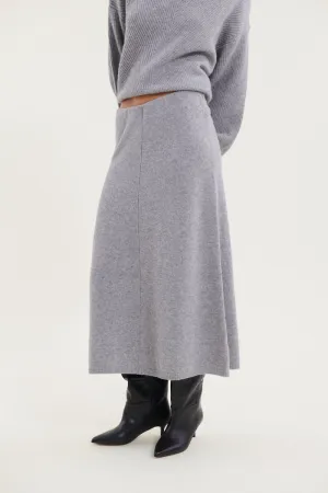 Lise 3/4 Skirt - Light Grey Mel. Stretchable Material