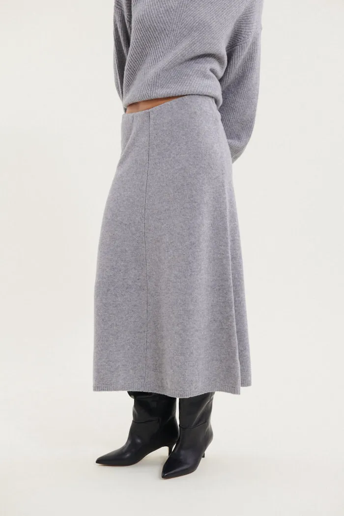 Ultra Soft Seasonal Trend Lise 3/4 Skirt - Light Grey Mel.