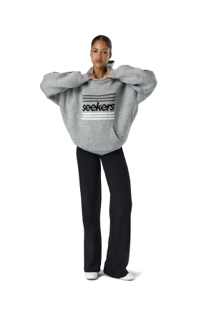 Warm Outfit Base Logo Knit Hoodie