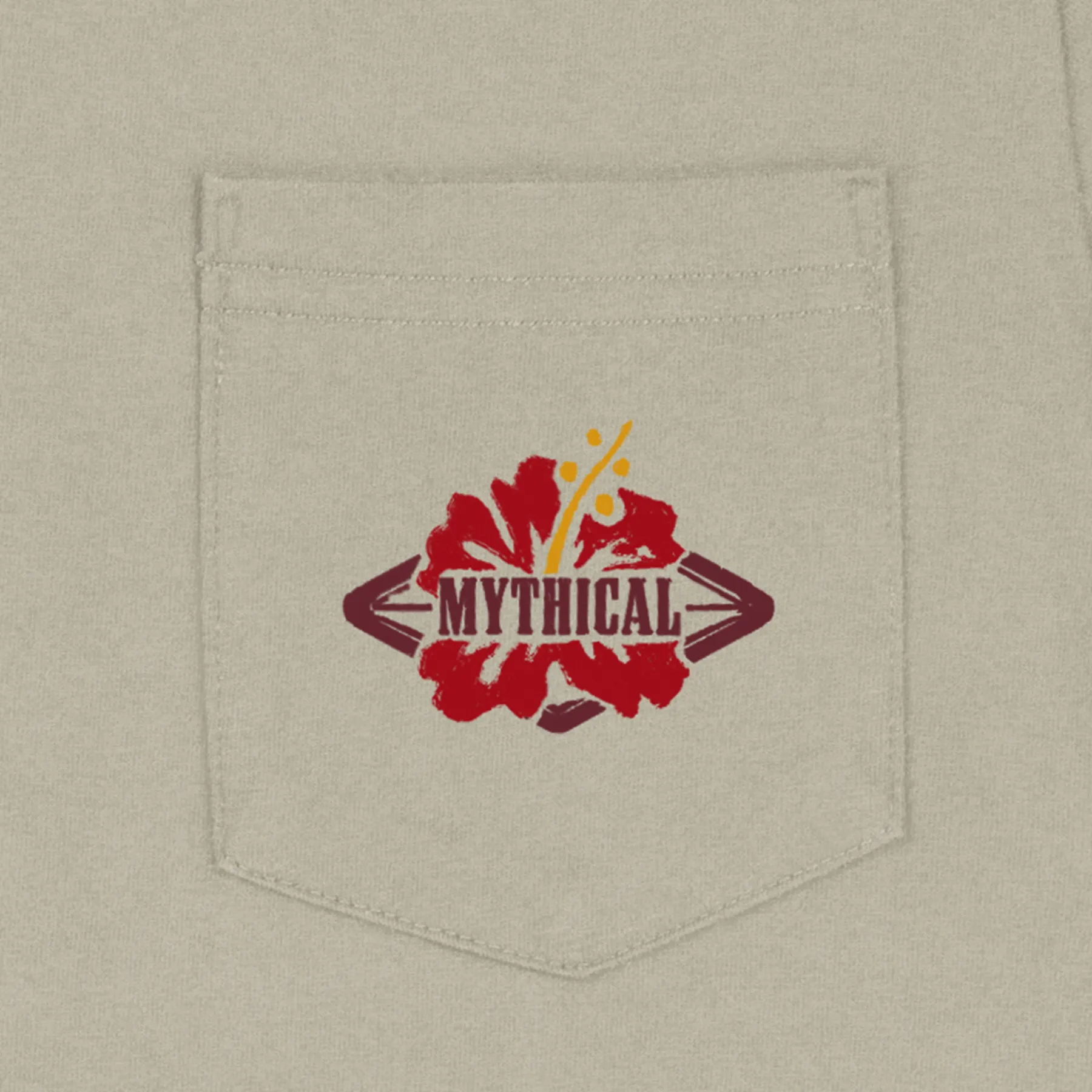 Cockatrice Cove Pocket Tee Printed Logo Sporty Comfort