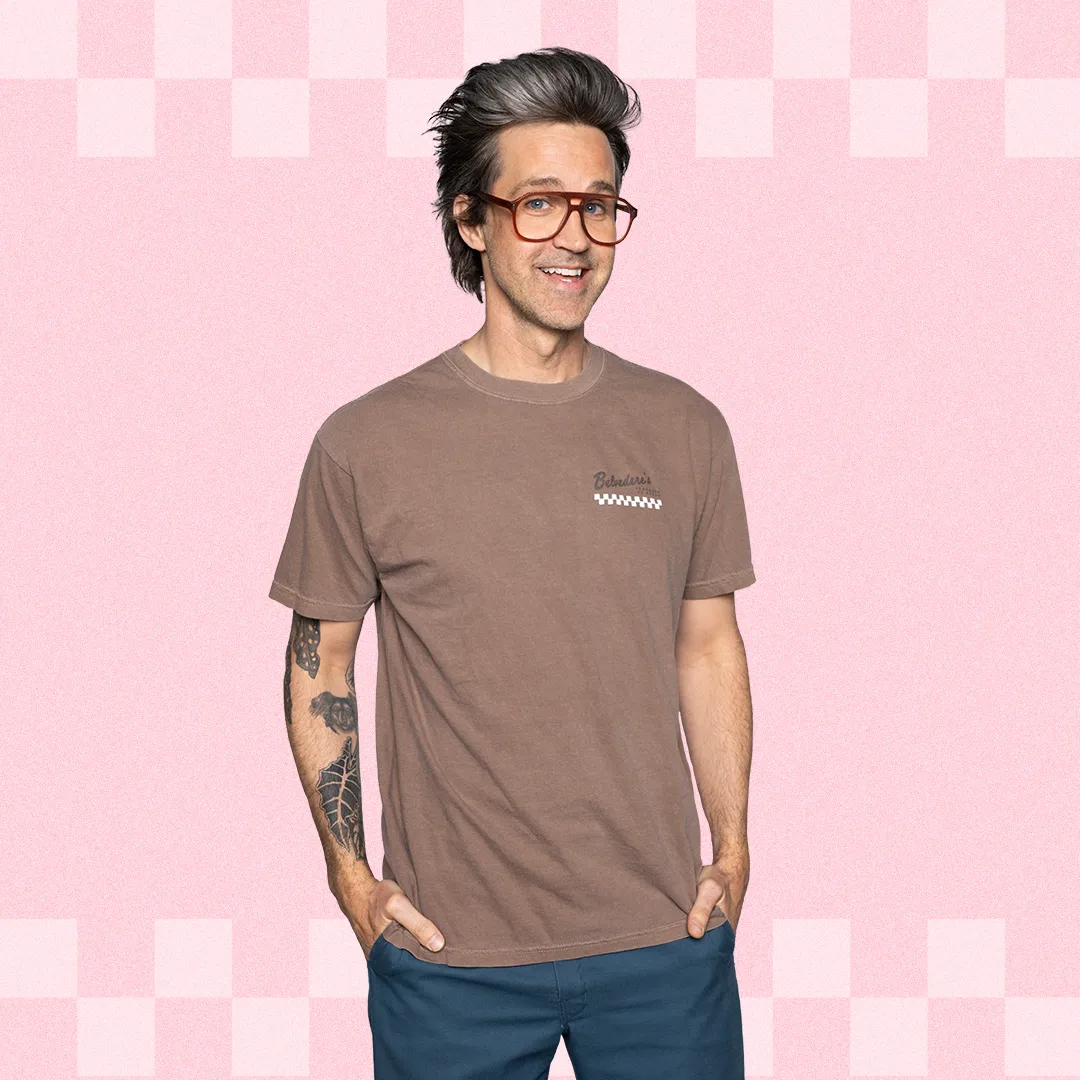 Breathable touch Belvedere's Ice Cream Shop Tee (Chocolate)