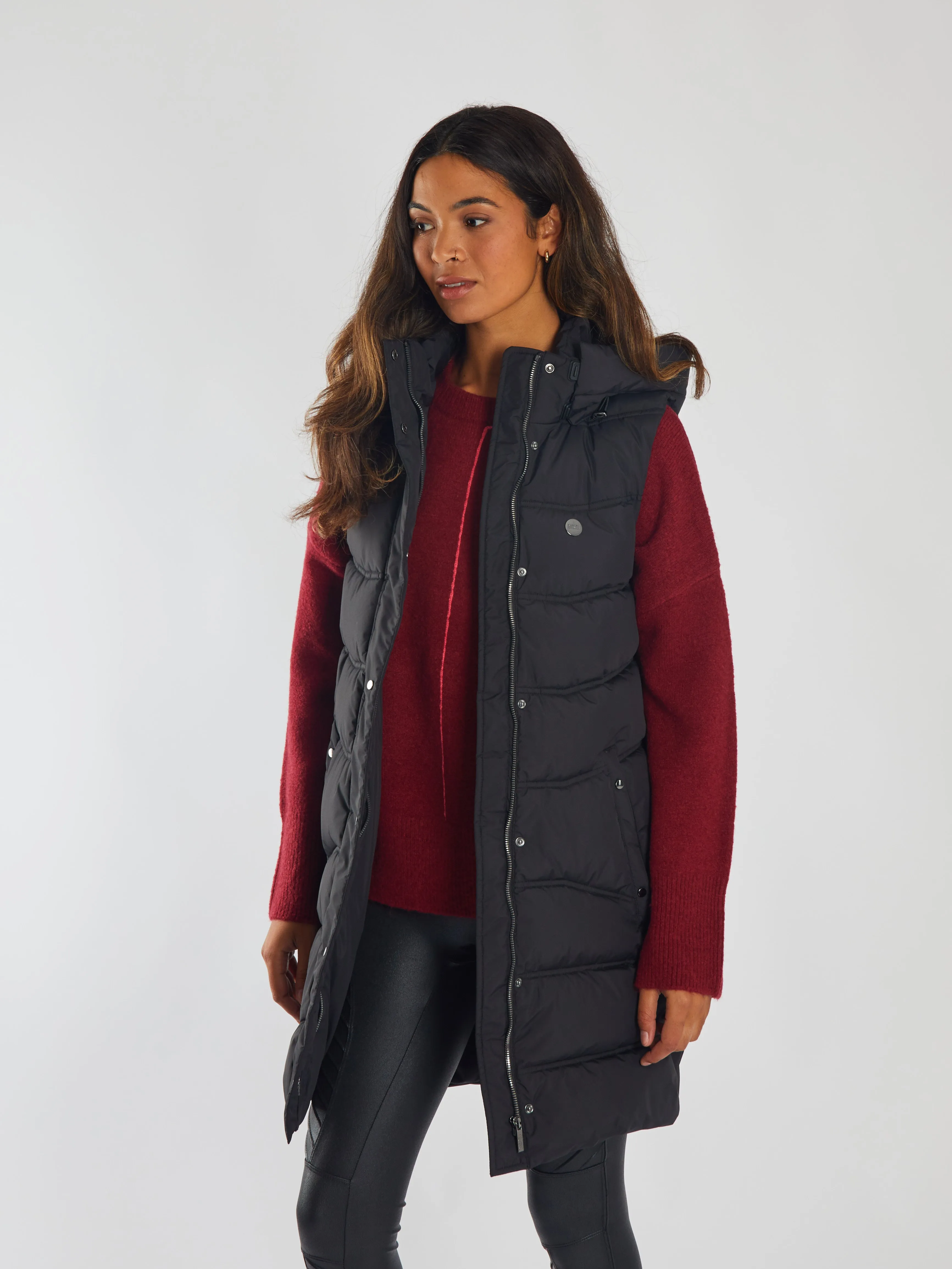 UV Block Travel Fit Bena Gilet Jet Black