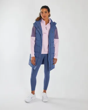 Bena Gilet Warm Blue ReflectiveDetails Adjustable Drawstring Waist