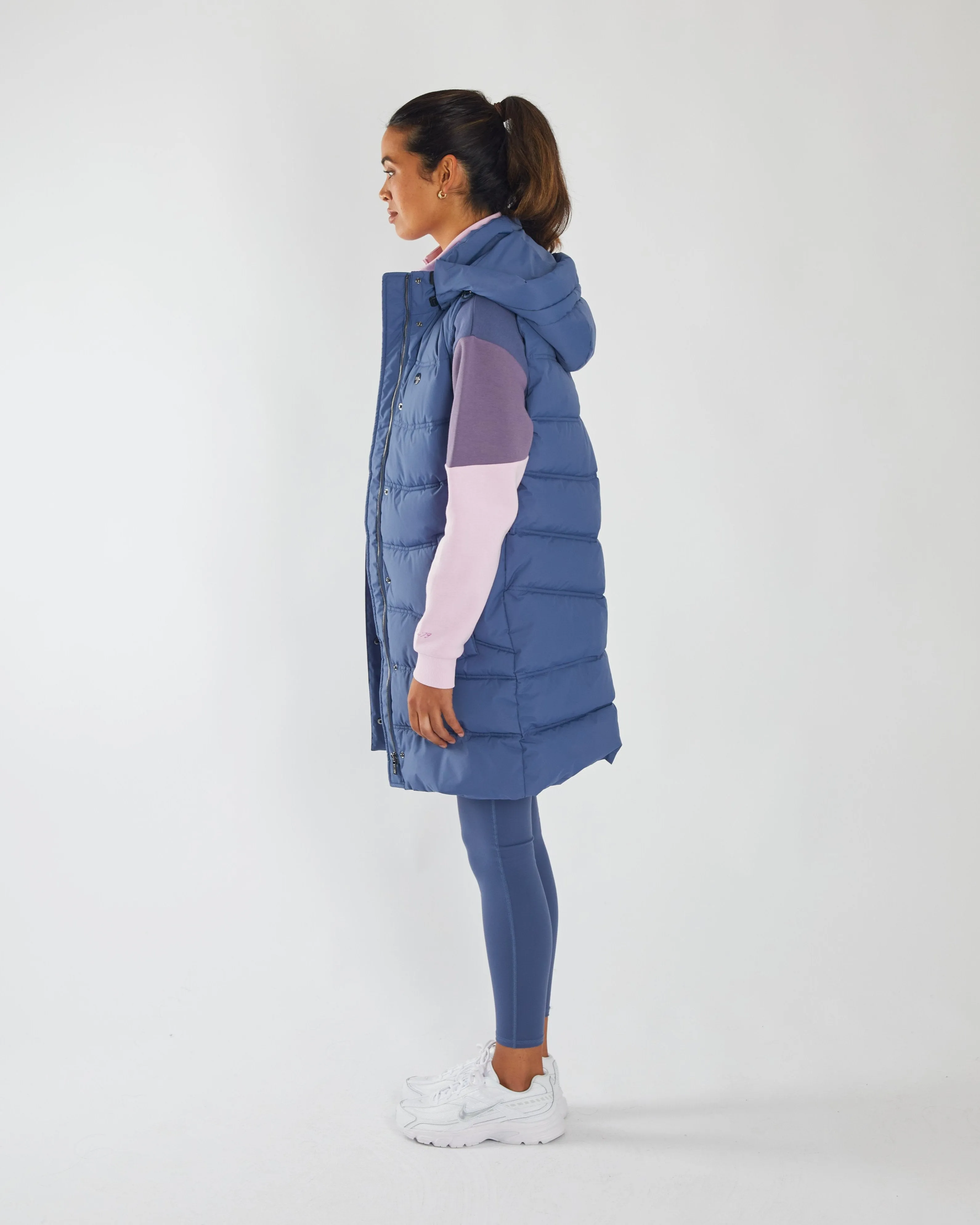 Bena Gilet Warm Blue FullCoverageHood