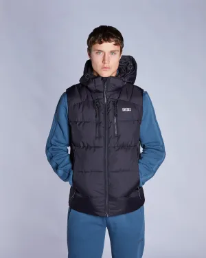 Smooth Zipper Glides Sealed Seam Construction Beno Gilet New Black