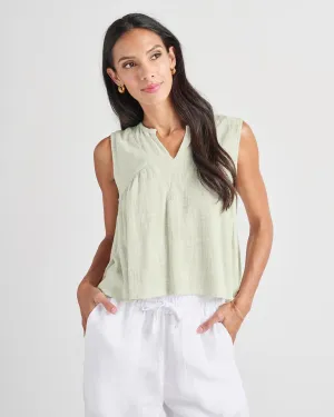 Durable Ribbed Hem Cozy Performance Susannah Top