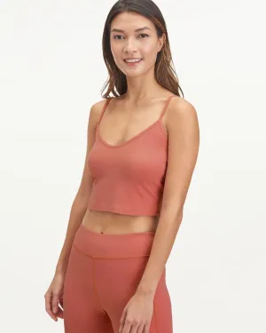 Everyday Comfort Multi Panel Design Botanical Dyed Rib Tank