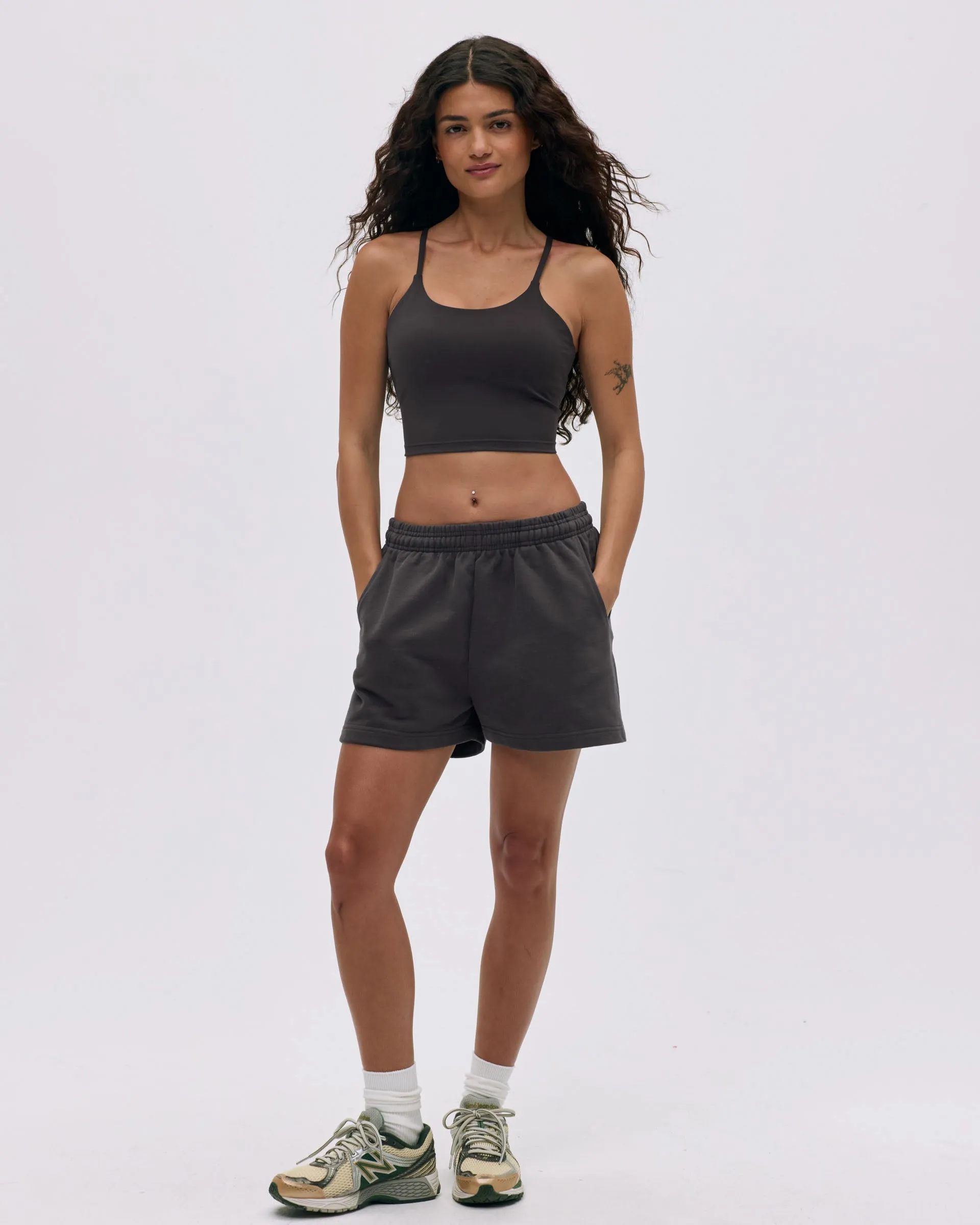 adult clothing Branded Sweat Shorts - Coffee Bean