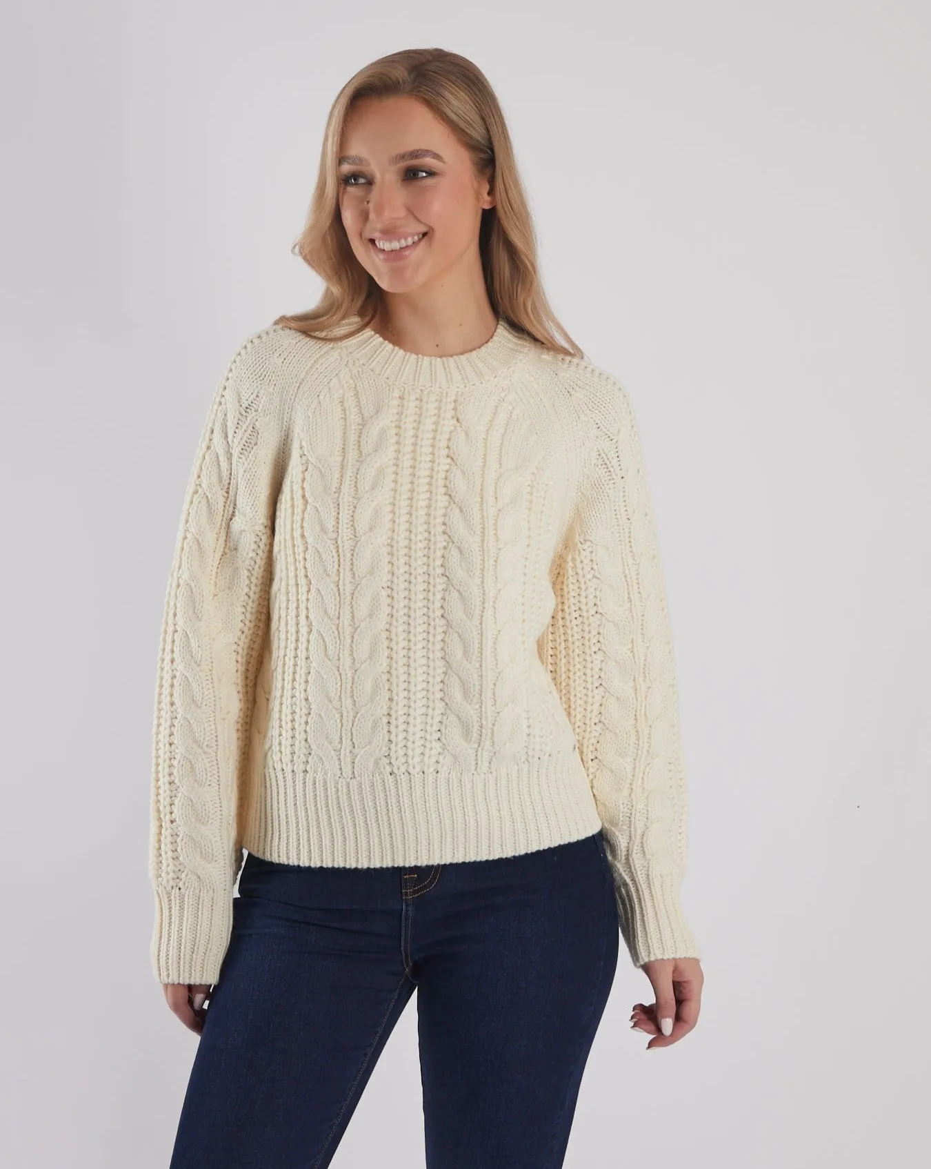 Multipanel Construction Tansy Knit Ivory