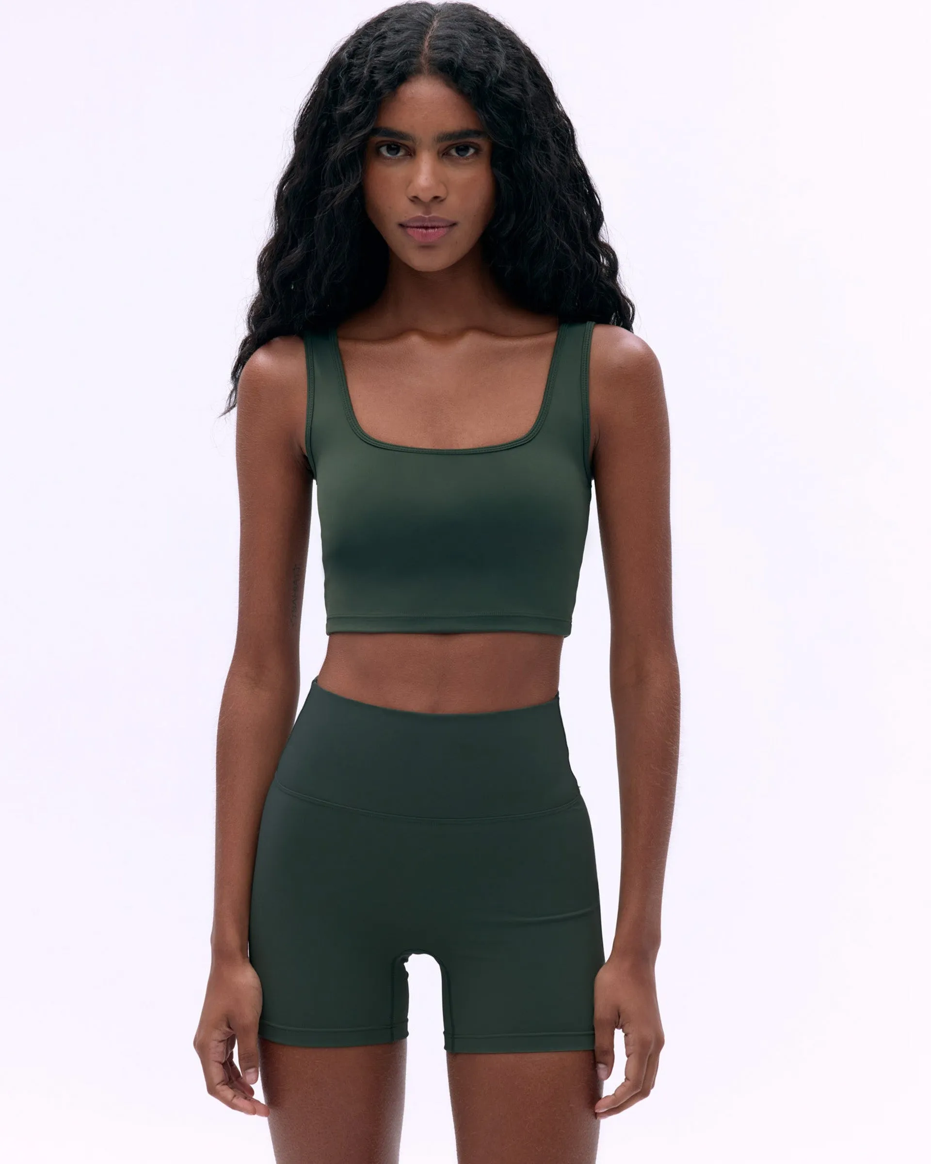 Sport Flex Ultimate Ultra Crop Shorts - Dark Olive