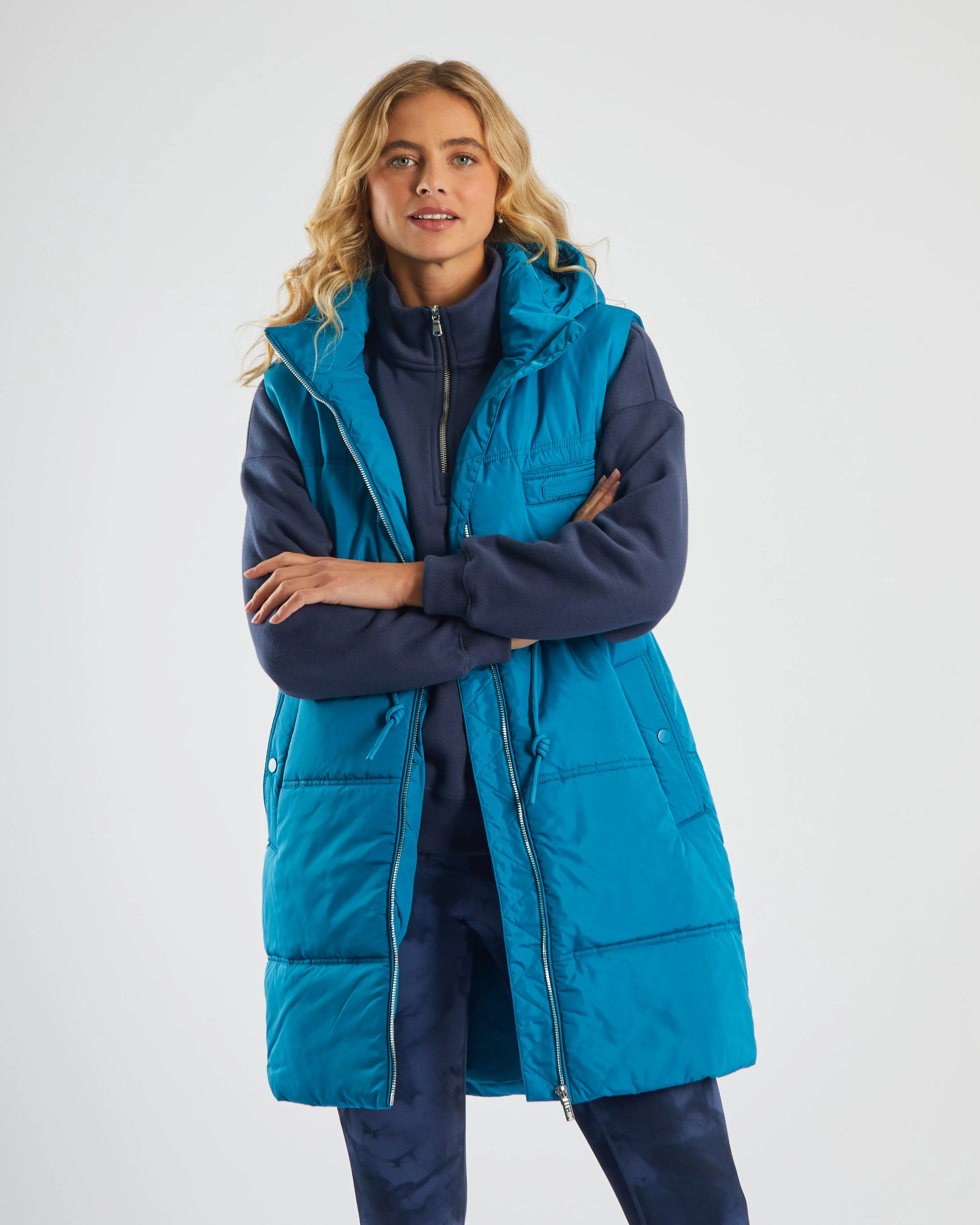 Brid Gilet Marine Teal Low Profile Insulation