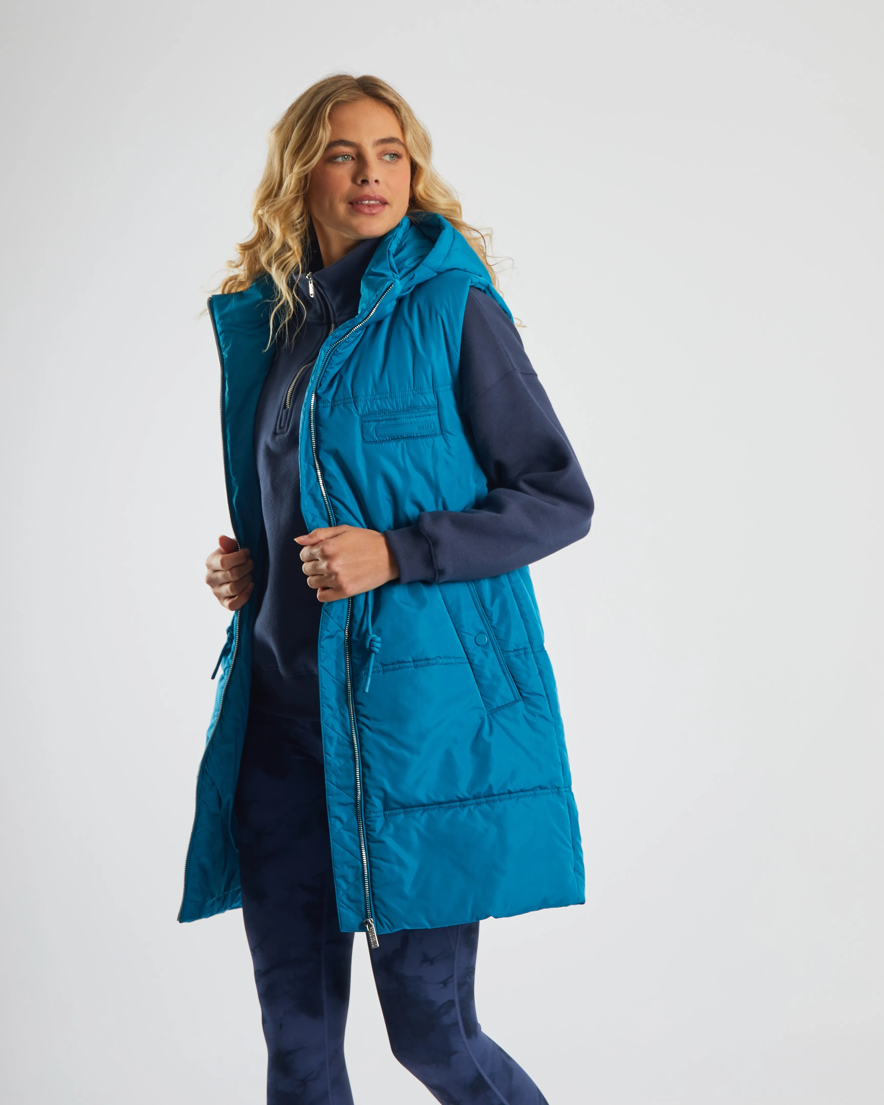 Fall Outfit Brid Gilet Marine Teal