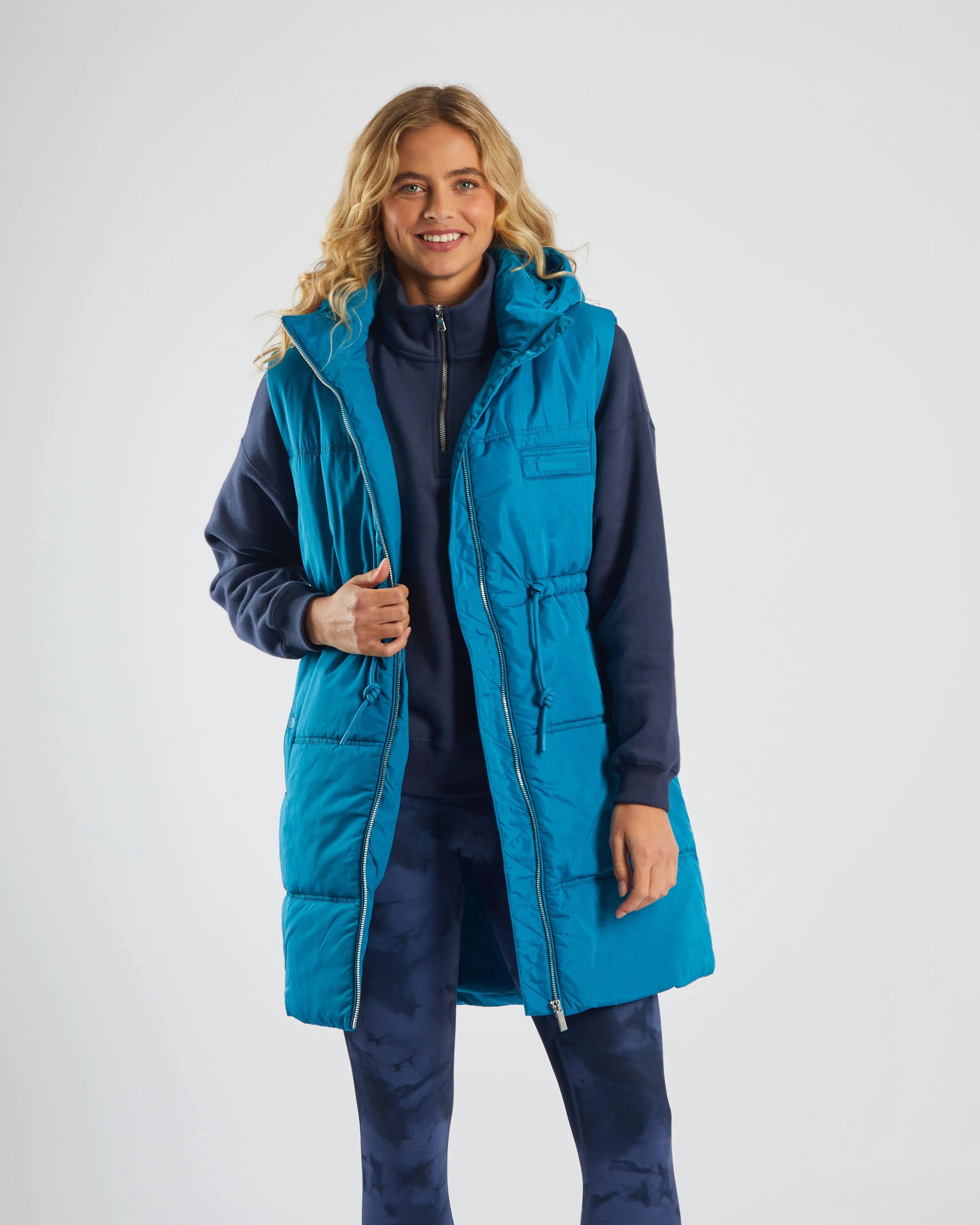 Anti Slip Shoulder Brid Gilet Marine Teal