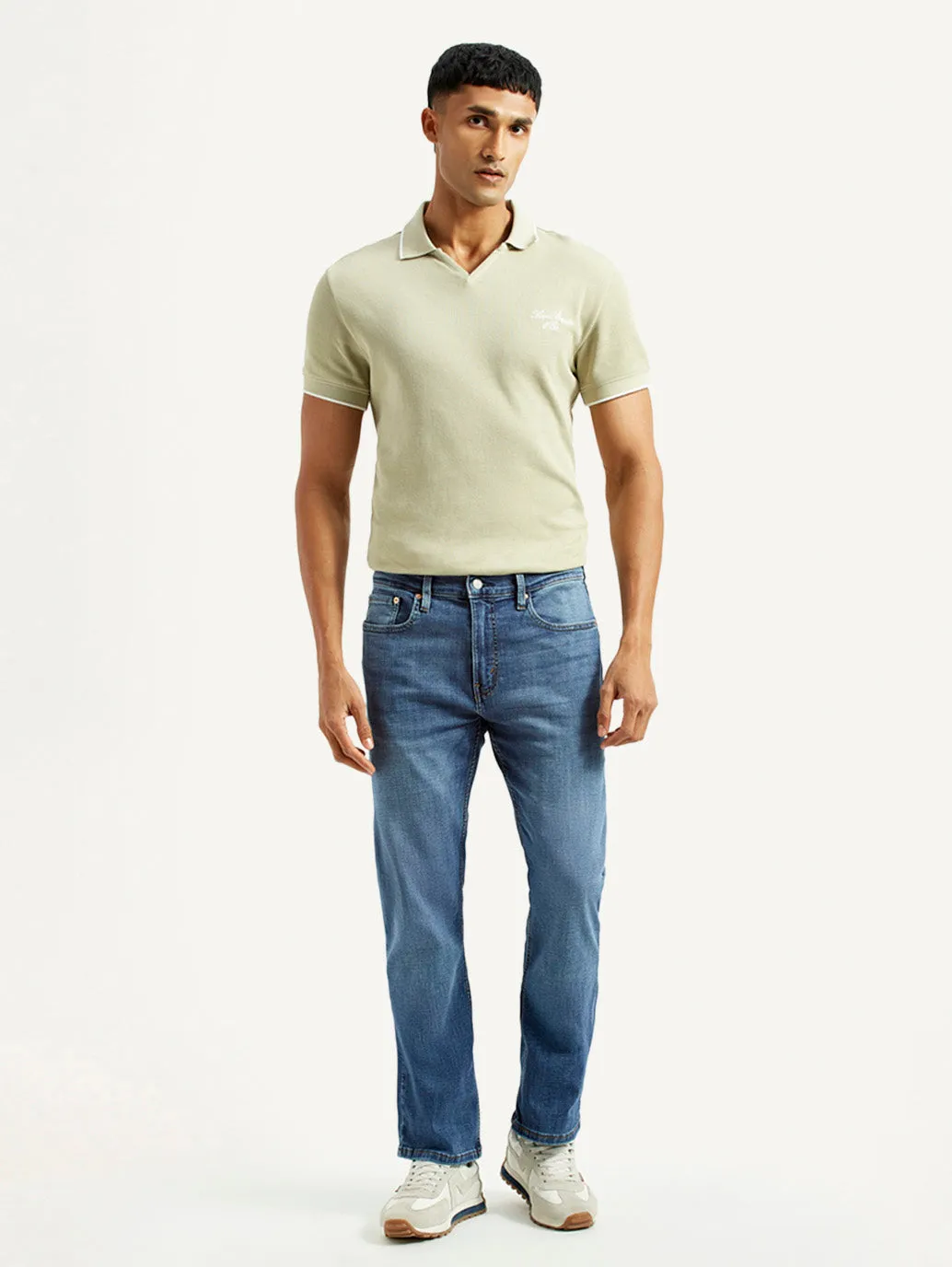 Men's 527 Blue Bootcut Fit Mid Rise Jeans Casual Wear Lightwear Option