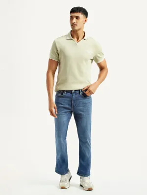 Men's 527 Blue Bootcut Fit Mid Rise Jeans Universal Style