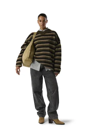 Bud Stripe Knit Sweater Temperature Regulating Knit