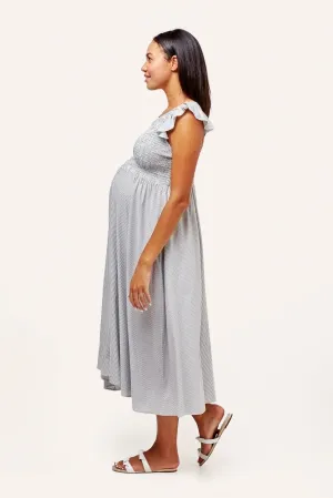 Harper Smocked During   After Dress no underwire