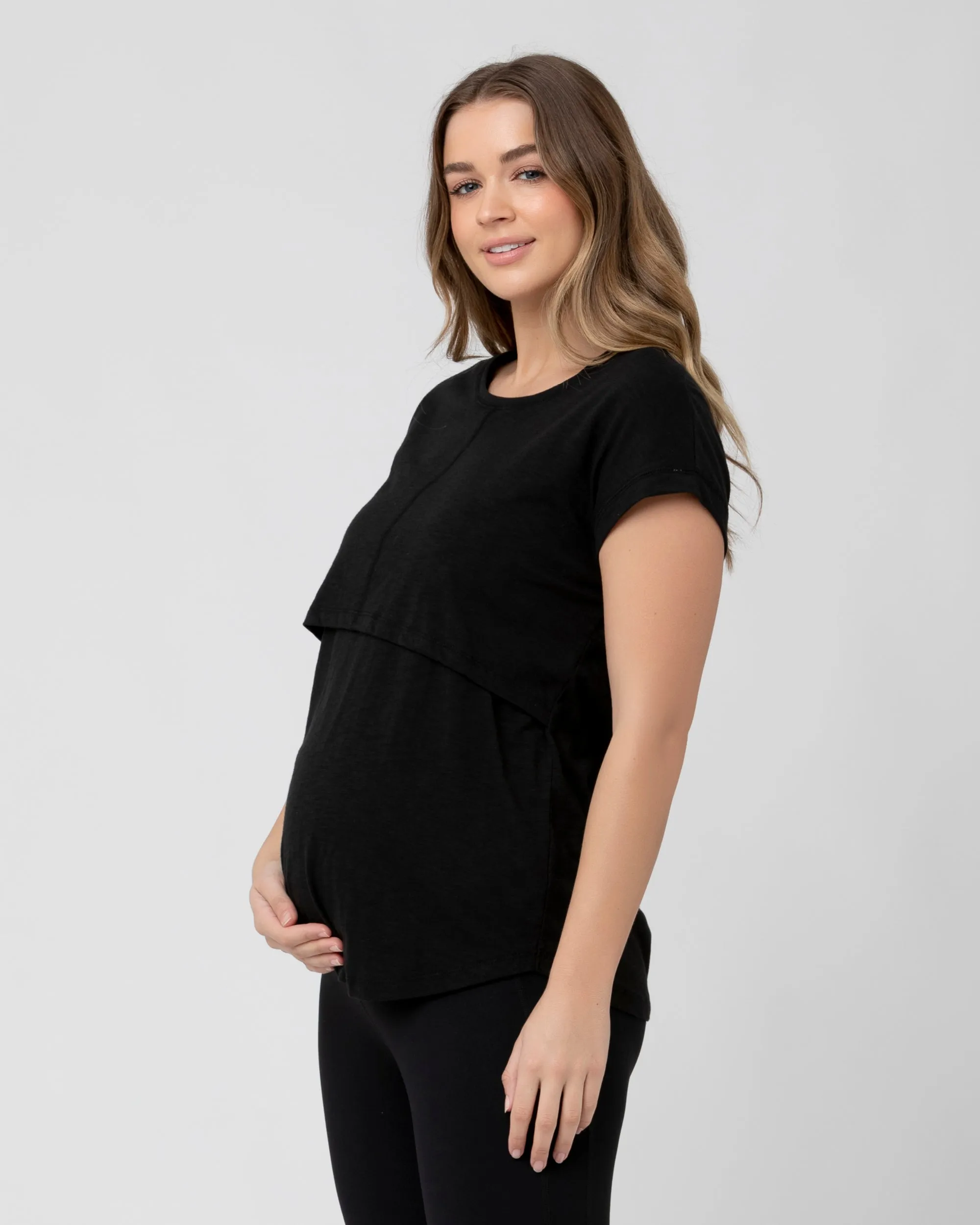 Easy Fold Richie Nursing Tee Black