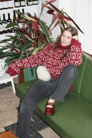 Home Trend Heart Together Sweater