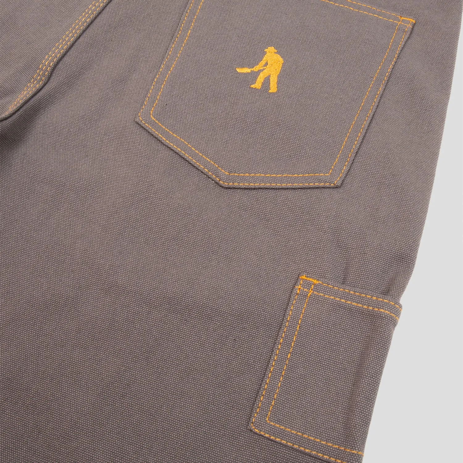 PASS~PORT "DIGGERS CLUB" SHORTS ASH - CONTRAST STITCH Active Layer Fit Soft Material