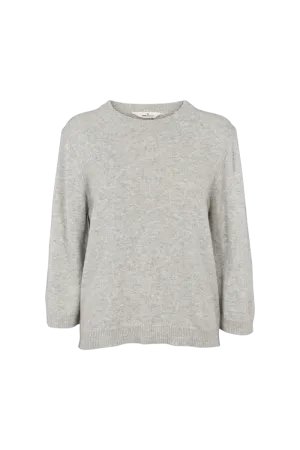 Cady 3/4 Sleeve - Light Grey Mel. Sublimation Print Resistant